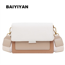 BAIYIYAN Women PU Leather Panelled Chain Shoulder Bag Fashion Crossbody Bag Ladies Pactchwork Handbags 2024 - buy cheap