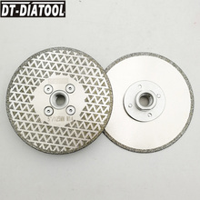 DT-DIATOOL disco de corte de diamante galvanizado de 2 uds 5 "/125MM y disco de corte de rueda de molienda con un solo lado de molienda para mármol de azulejos 2024 - compra barato
