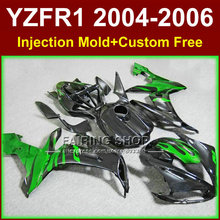 Personalizado abs injeção motocicletas carenagens kit para yamaha 2004 2005 2006 yzfr1 yzf1000 yzf r1 04 05 06 verde preto carenagem peças 2024 - compre barato
