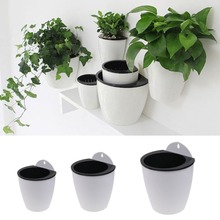 Self-watering Plant Eco-friendly Flower Pot Wall Hanging Plastic Planter House Garden Tools practical Plant Flower Pots 2024 - buy cheap