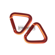 200pcs Triangle Carabiner Outdoor Camping Hiking Keychain Snap Clip Hook Kettle Buckle Carabiner Accessories 2024 - buy cheap