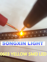 LUZ 500 pçs/lote XIASONGXIN 580-590nm da Série LED SMD 0603 amarelo 1608 amarelo 0603 diodos super brilhante 2024 - compre barato