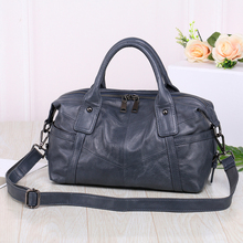 England Style Boston bag luxury Genuine Leather handbag women Messenger Bag  Shoulder Bag High Quality famous brand  women Bags 2024 - buy cheap