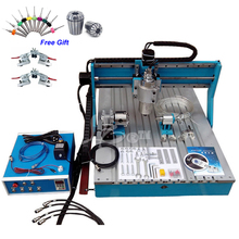 Mini CNC Router 6090 Rotary Axis 1.5KW 4  Engraving Machine with Linear Rail Guide 2024 - buy cheap