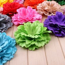 120pcs/lot 11CM 20colors Newborn Chic Peony Flower For Children Hair Accessories Artificial Fabric Flowers For Baby Headbands 2024 - buy cheap