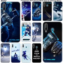 Pista de Hockey de hielo deporte de silicona caso de teléfono para Samsung Galaxy A80 A70 A60 A50 A40 A40S A30 A20E A2CORE M40 M30 M20 Nota 9 8 cubierta 2024 - compra barato
