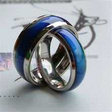 Модное волшебное кольцо настроения, меняющее цвет от температуры, кольца стандарта 16-20, кольца из нержавеющей стали для женщин/мужчин 2024 - купить недорого