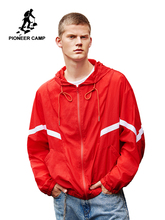 Pioneer Camp Summer Fashion Jacket Coat Men Patchwork Streatwear Sunscreen Jackets Long Sleeve Hooded Clothes For Men AJK901049 2024 - buy cheap