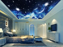 Moon ceiling background Landscape wallpaper murals ceiling Home Decoration 3d mural paintings ceiling 2024 - buy cheap
