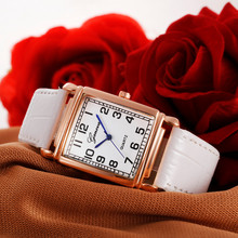 Модные женские часы, браслеты из кожи, прямоугольные Аналоговые Кварцевые Наручные Часы montre femme, роскошные женские часы Relogio Feminino @ F 2022 - купить недорого