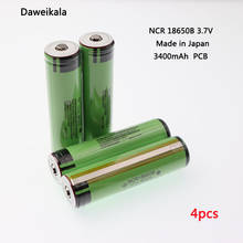 4pcs/Lot Original For Panasonic 18650 battery NCR 18650B 3400mAh  3.7V Li-ion Rechargeable battery PCB Protected+Free Shopping 2024 - buy cheap