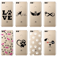 TPU Heart Dog Phone Case For Huawei P8 P9 P10 P20 Lite 2017 Silicone Back Cover For Huawei P9 Lite Mini P10 P Smart Plus P20 Pro 2024 - buy cheap