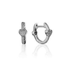 Genuine 925 Sterling Silver Clear CZ Alluring Hearts Hoop Earrings For Women Wedding Earing Fine Jewelry Gift Bijoux Bague Femme 2024 - buy cheap