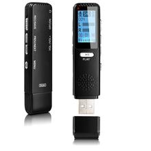 Mini bolígrafo de grabación portátil, 8GB, USB, recargable, ultra largo tiempo, grabación digital, 350 horas, reproductor MP3, pantalla HD para reunión 2024 - compra barato