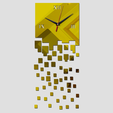new mirror acrylic wall clocks diy love square stickers quartz clock fashion watches promotion home decor 2024 - buy cheap