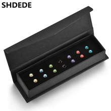 SHDEDE-pendientes de Cristal Swarovski para mujer y niña, joyería de moda, caja de regalo, accesorios de alta calidad, 28320 2024 - compra barato