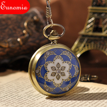 Reloj de moda para mujer, reloj de bolsillo para hombre, esqueleto, Steampunk, reloj de bolsillo con cadena 2024 - compra barato