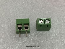 Free Shipping 100pcs 2Pin Screw Green PCB Terminal Block Connector 5mm Pitch 2024 - buy cheap