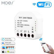 Wifi Smart Light Switch Diy Breaker Module Smart Life/Tuya APP Remote Control,Works with Alexa Echo Google Home 1/2 Way 2024 - buy cheap