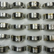 200pcs wholesale jewelry ring Mixed lots  fashion Rhinestone stainless steel rings   free shipping BL071 2024 - buy cheap