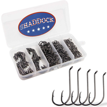 360Pcs/Box 8299 High Carbon Steel Octopus Fishing Hooks Black Offset Beak Bait Fishing Hook Small Size 2/0, 1#, 2#, 4#, 8# 2024 - buy cheap