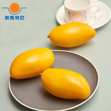 10 шт. большой размер оранжевый цвет высокая имитация искусственный манго фрукты и Искусственный пластик имитация оранжевый манго 2024 - купить недорого