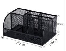 Metal Mesh Pen Container Organizer Multi-Functional Desk Storage Rack Pen Holder Office Supplies 2024 - buy cheap