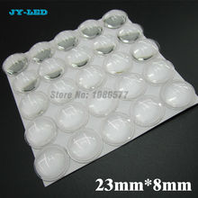 100pcs/lot LED Lens 23mm 60 Degree semi-circle Plano-convex Optical Grade PMMA Lenses For Lens Reflector 2024 - buy cheap