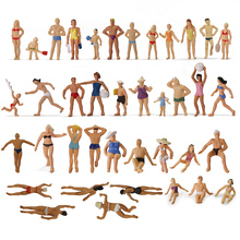 40pcs HO scale 1:87 Swimming People Figures 1:87 Scale Model Figures Beach Layout P8720 2024 - buy cheap