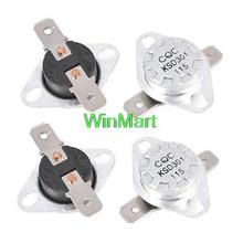 AC 250V 10A Normal Close 115C Temperature Control Switch Thermostat 10 Pcs 2024 - buy cheap