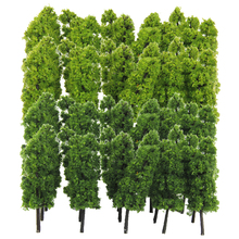40 Pieces of 1:150 N Scale Model Trees for Layout Train Railroad Garden Park Street Diorama Landscape Scenery 2024 - buy cheap