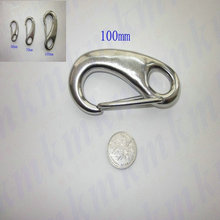 10PCS/Lot Free shipping wholesale stainless steel 304 egg shape snap hooks 100MM Length 2024 - buy cheap