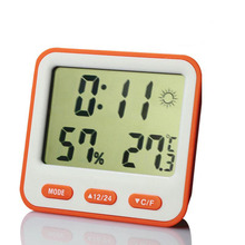 New Arrival Multi Functional Alarm Clock Digital LCD Temperature And Humidity Weather Forecast Student Bedroom Kitchen 2024 - buy cheap