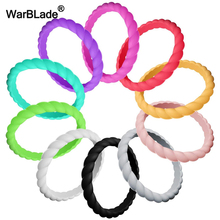 10pcs/set High Quality 3-8.7mm Hypoallergenic Crossfit Flexible Silicone Ring Men Women Wedding Rings Sports Rubber Finger Ring 2024 - buy cheap