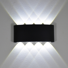 YooE Modern 4W 6W 8W Indoor LED Wall Lights Nordic Outdoor Waterproof IP65 Up Down Sconce Living Room Porch Garden Wall lamps 2024 - buy cheap