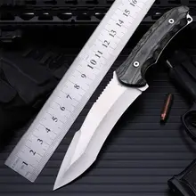 2021 New Free Shipping High Hardness Outdoor Hunting Knife Self-defense Wilderness Survival Camping Wood Handle Military Knives 2024 - buy cheap