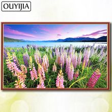 5D DIY Diamond Painting Full Square OUYIJIA Scenery Flowers Embroidery For Sale Nature Diamond Mosaic Pictures Of Rhinestones 2024 - buy cheap