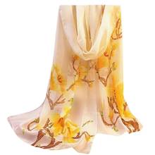 MUQGEW Hot Sale Fashion Lady Women Floral Prints Shawl Chiffon Scarf High Quality Sumptuous Fancinating Scarves Amice Tippet 2024 - buy cheap