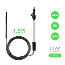 3in Inspection Camera Endoscope Borescope 30fps 1.5M 6LED 5.5mm Ear Enlarge PC Mobile Phone 2024 - buy cheap