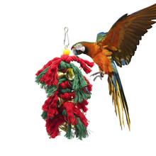 1 pcs Pet Birds Parrot Toys Cockatoo Parakeet Bird Swing Cotton Climbing Rope Knots with Bells Hanging Chew Decor toys Supplies 2024 - buy cheap
