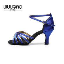 WUUQAO Women Latin Dance Shoes heeled Ballroom Dancing Shoes for Women Ladies Girls Tango Shoes 2024 - buy cheap
