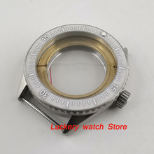 43mm ceramic bezel sapphire glass 5ATM watch case Fit for ETA 2836 ,Mingzhu 2813 3804 ,Miyota 8215 movement-BK32 2024 - buy cheap