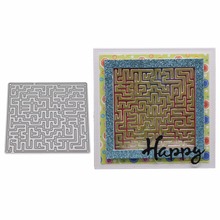 Maze Metal Cutting Dies Stencil DIY Scrapbooking Album Stamp Paper Card Embossing Craft Decor 2024 - buy cheap