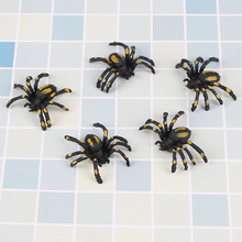 5Pcs  Novelty Funny Simulation Spider Plastic Spider Funny Joking Toys Joke Prank Realistic Props Halloween Party Decoration 2024 - buy cheap