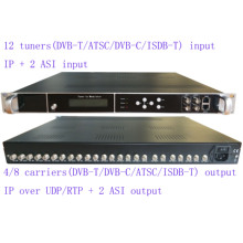 12 way dvb-s2/S to DVB-T catv modulator, 12 way DVB-T RF tuner to DVB-T RF modulator for hotel/school/prison 2024 - buy cheap