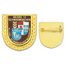 Bola de béisbol esmaltada, insignia de Pin dorado para estrella del deporte, seguridad, metal personalizado barato, insignias de Esmalte de oro con pin 2024 - compra barato