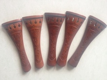 5pcs violin tailpieces 4/4 handcarved old jujube 2024 - buy cheap