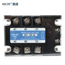 KZLTD AC-AC Three Phase Solid State Relay SSR 120A 90-280V AC to 30-480V AC Relay Solid State Relay 120A 3 Phase High Quality 2024 - buy cheap