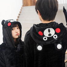 Kigurumi Cartoon Anime Black Kumamon Onesie Pyjamas Halloween Cosplay Costumes Bear Onesies Adult Pajamas Sleepwear Jumpsuit 2024 - buy cheap