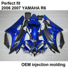 100% Fit Injection Mould Fairings For YAMAHA YZF R6 2006 2007 Dark Blue Black Motorcycle Fairing Kit R6 06 07 HZ07 2024 - buy cheap
